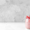 Chilled rose-chia pudding 