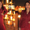 Madhuri Dixit’s modern red sharara set