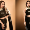Malaika Arora’s latex pre-draped saree