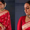 Sokanshi Sinha's chand buta saree
