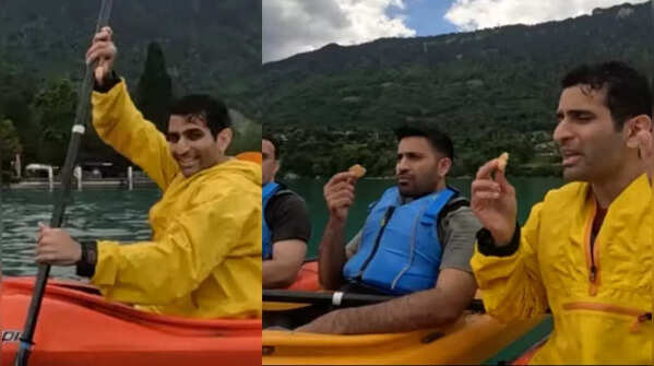 The family enjoys kayaking