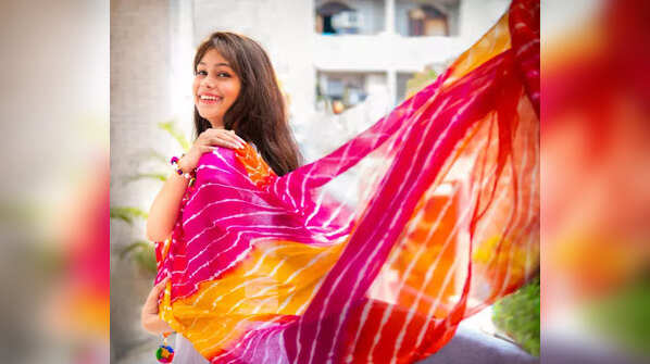 Leheriya border Maheshwari saree