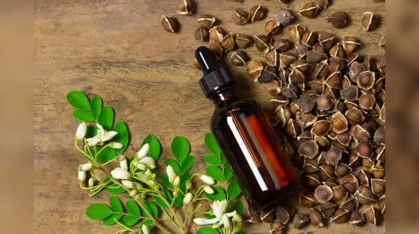 Moringa seed oil scalp massage