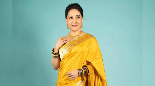 Madhuri Dixit's Banarasi Paithani saree