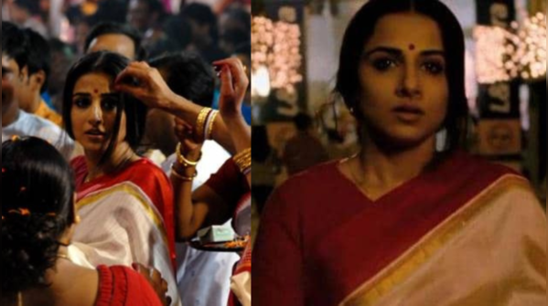 Vidya Balan’s red saree in Kahaani