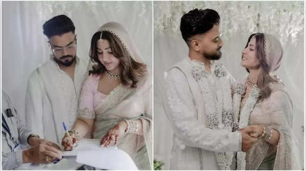 Hina Khan gets married to Rocky Jaiswal