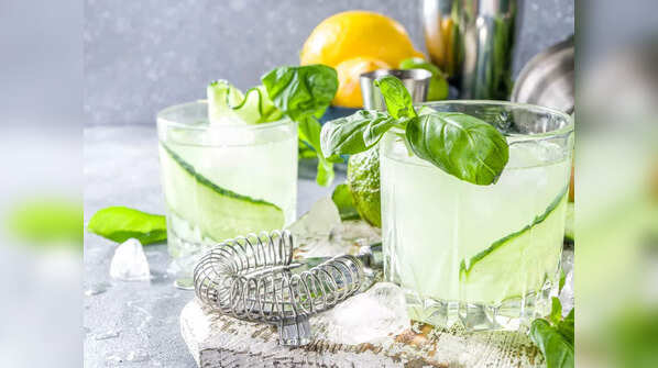 What happens when you drink lemon cucumber water on an empty stomach?