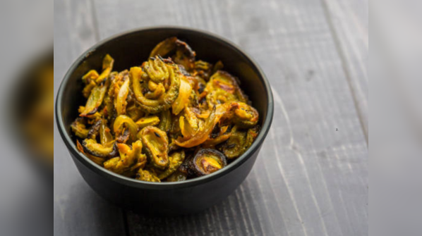 Karela stir-fry