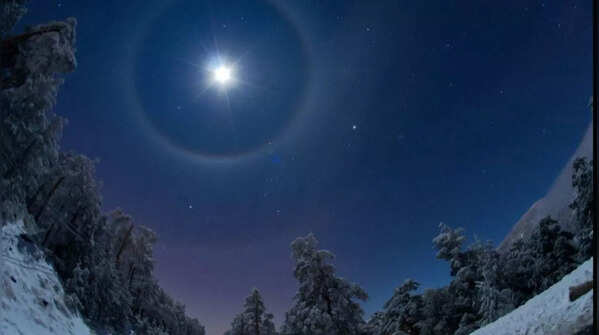 What is the moon halo, and what does it mean
