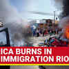 Article image for: Los Angeles <i class="tbold">riots</i> Spread To New York; U.S. ICE HQ Stormed | Trump Readies Marines For Action