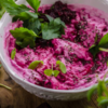Beetroot and curd bowl