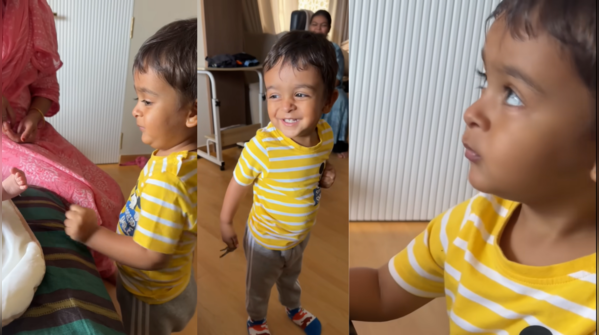 Ruhaan visits his little cousin