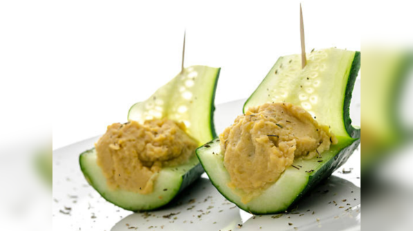 Sattu-stuffed cucumber boats