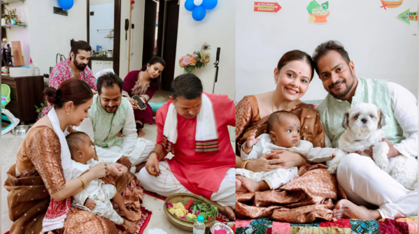 Happy moments of Annaprashan