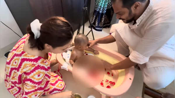 Little Joy's Annaparashan snaan
