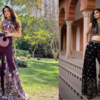 Wear the blouse with contrasting bottoms