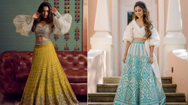 Pair the lehenga skirt with a modern top