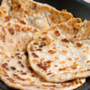 Almond-stuffed paratha
