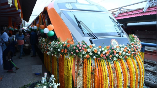State-of-the-art train at the platform