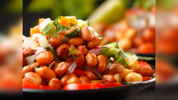 Cucumber peanut chaat