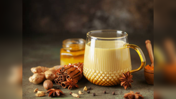 Warm haldi milk