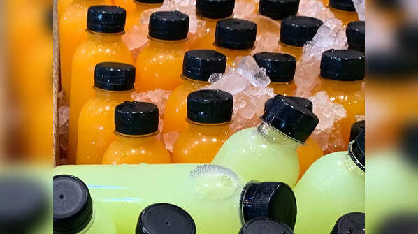 Bottled green juice