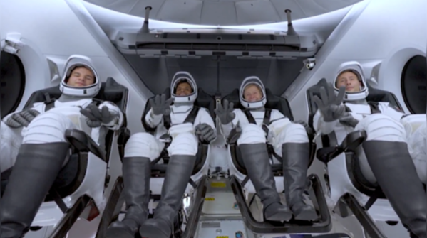 Dragon capsule's journey