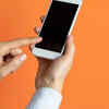 Using one-hand to hold the phone, and the index finger of the other hand to scroll