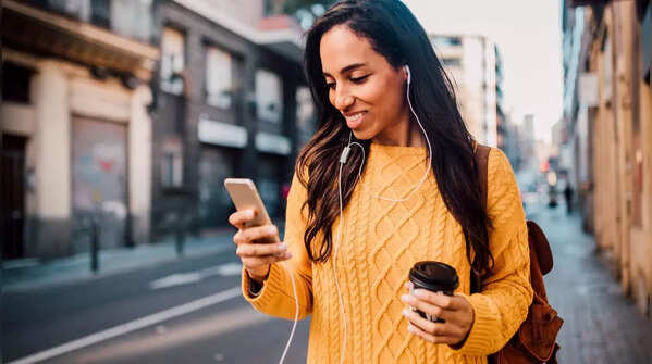 Holding the phone in one hand and scroll using the thumb of that same hand