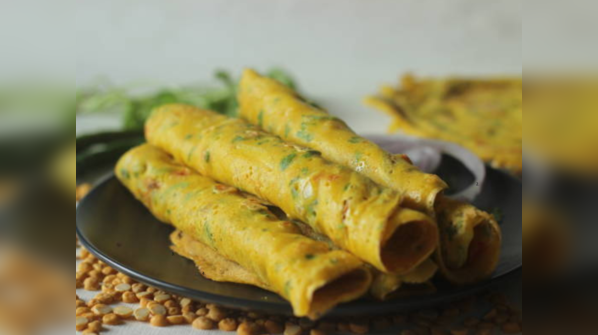 Besan cheela with methi