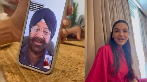Video call with Jasmin’s dad