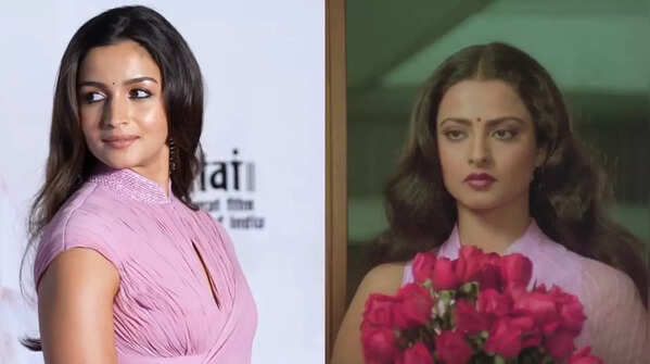Channeling Rekha's timeless elegance