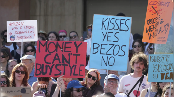 'Out of the lagoon' chants fill the streets