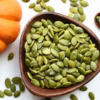 Pumpkin seeds and water
