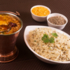Warm rice with ghee and jeera