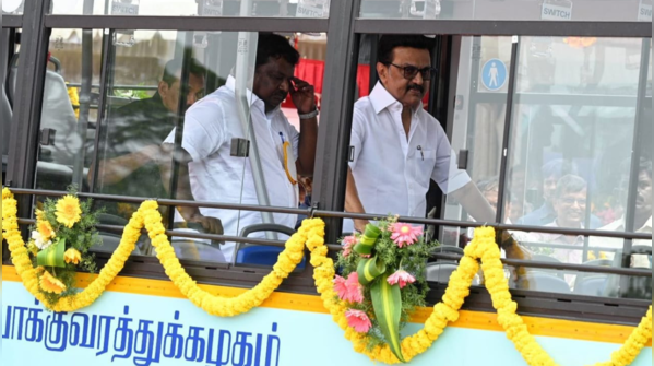 CM Stalin Inspected the EV bus interiors