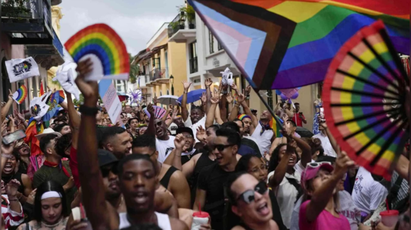 Unyielding voices fill the streets at pride march