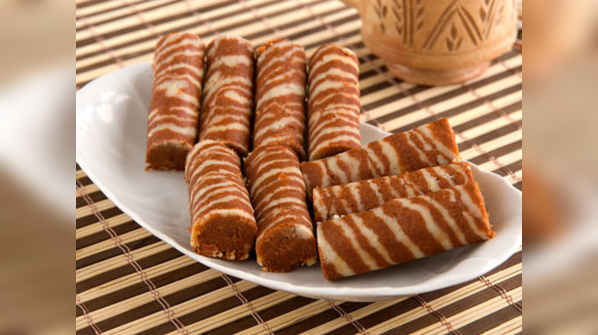 Walnut jaggery rolls