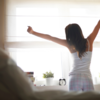 Let the morning sunlight touch the skin