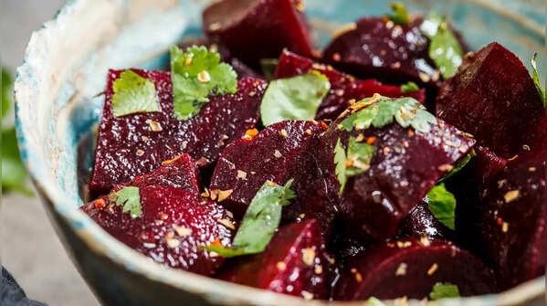 Beetroot Chia Fruit Salad
