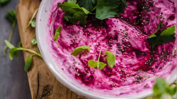 Chia Beet Raita
