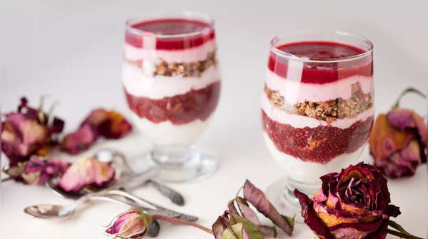 Beetroot Chia Yogurt Parfait