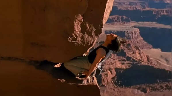 The rock climbing scene from ‘Mission: Impossible II’