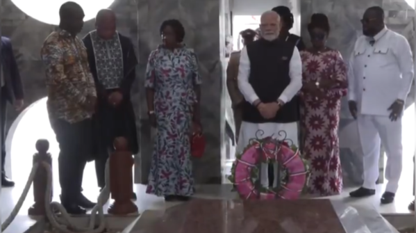 PM Modi pays tribute to Ghana’s founding father
