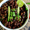 Masala chana (spiced black chickpeas)