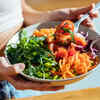 Eat slowly and chew well 