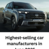 Article image for: Highest selling car manufacturers in June 2025: Maruti Suzuki, MG and more