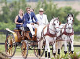 Britain's Prince Harry plays Polo