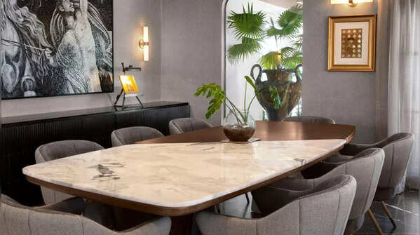 Dining area that doubles up as a meeting spot