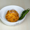 Thecha-style aloo chokha with parboiled rice